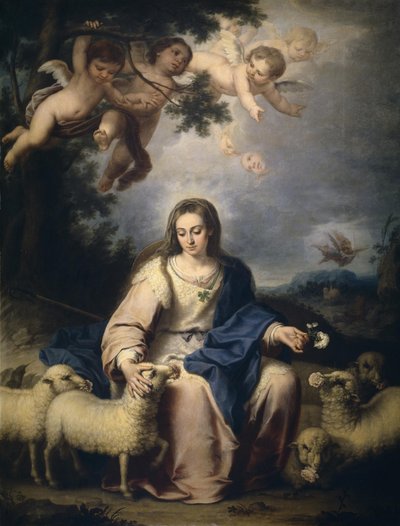 The Divine Shepherdess by Bernardo Germán de Llórente